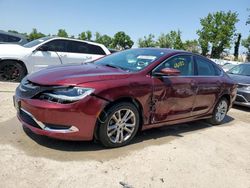 Chrysler 200 salvage cars for sale: 2016 Chrysler 200 Limited