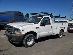 Salvage cars for sale from Copart Hayward, CA: 2002 Ford F350 Super