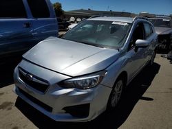 Salvage cars for sale at Martinez, CA auction: 2018 Subaru Impreza Premium