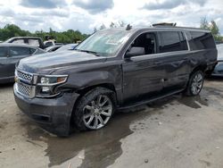 Chevrolet Suburban k1500 lt salvage cars for sale: 2017 Chevrolet Suburban K1500 LT