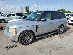 Vehiculos salvage en venta de Copart Miami, FL: 2007 Land Rover Range Rover HSE
