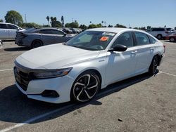 Salvage cars for sale from Copart Van Nuys, CA: 2022 Honda Accord Hybrid Sport