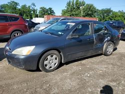 Salvage cars for sale from Copart Baltimore, MD: 2003 Honda Accord EX