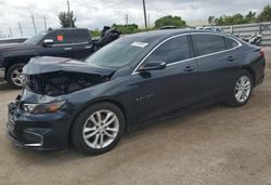 Salvage cars for sale from Copart Miami, FL: 2017 Chevrolet Malibu LT