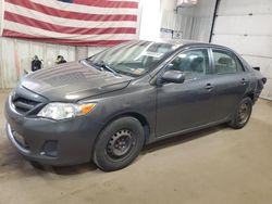 Salvage cars for sale from Copart Lyman, ME: 2011 Toyota Corolla Base