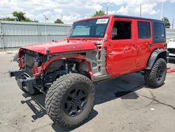 Jeep salvage cars for sale: 2015 Jeep Wrangler Unlimited Sport