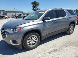 Salvage cars for sale at Tulsa, OK auction: 2018 Chevrolet Traverse LT
