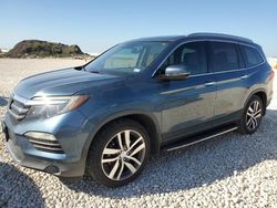 Salvage cars for sale at Temple, TX auction: 2016 Honda Pilot Touring