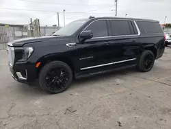 GMC Vehiculos salvage en venta: 2021 GMC Yukon XL K1500 SLT