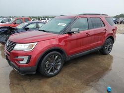 Salvage cars for sale at Grand Prairie, TX auction: 2017 Ford Explorer XLT