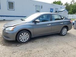 Salvage cars for sale from Copart Lyman, ME: 2015 Nissan Sentra S