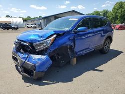 Salvage cars for sale at East Granby, CT auction: 2022 Honda CR-V EX