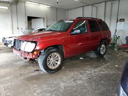Salvage cars for sale from Copart Madisonville, TN: 2002 Jeep Grand Cherokee Limited