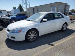 Salvage cars for sale at Hayward, CA auction: 2007 Honda Accord EX