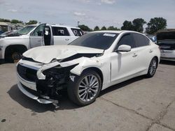 Salvage cars for sale at Sacramento, CA auction: 2017 Infiniti Q50 Premium