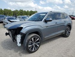 Salvage cars for sale from Copart Houston, TX: 2024 Volkswagen Atlas SEL Premium R-Line