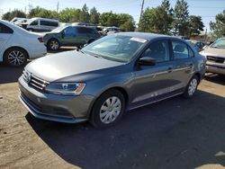 Salvage cars for sale from Copart Denver, CO: 2015 Volkswagen Jetta Base