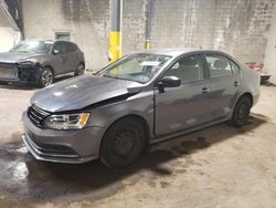 Salvage cars for sale at Chalfont, PA auction: 2015 Volkswagen Jetta Base