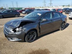 Salvage cars for sale at Elgin, IL auction: 2018 Ford Fusion SE Hybrid