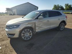 Vehiculos salvage en venta de Copart Portland, MI: 2016 Lincoln MKX Reserve