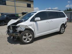 Salvage cars for sale at Wilmer, TX auction: 2017 Toyota Sienna LE