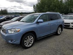 Salvage cars for sale at Arlington, WA auction: 2008 Toyota Highlander Hybrid Limited