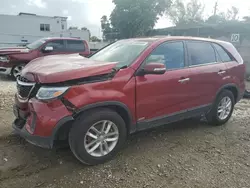 Salvage cars for sale at Opa Locka, FL auction: 2015 KIA Sorento LX