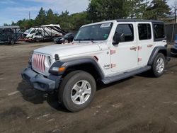 Jeep salvage cars for sale: 2020 Jeep Wrangler Unlimited Sport