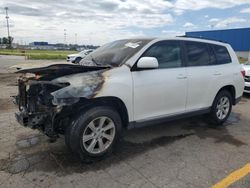 Salvage cars for sale at Woodhaven, MI auction: 2011 Toyota Highlander Base