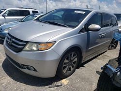 Salvage cars for sale at Jacksonville, FL auction: 2014 Honda Odyssey Touring