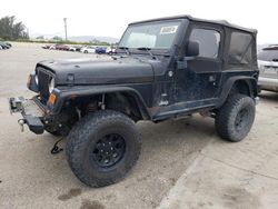 Salvage cars for sale at Van Nuys, CA auction: 2003 Jeep Wrangler / TJ SE