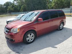 Salvage cars for sale at Fort Pierce, FL auction: 2011 Dodge Grand Caravan Crew