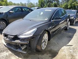 Salvage cars for sale from Copart Waldorf, MD: 2020 Tesla Model 3