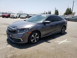 Salvage cars for sale from Copart Rancho Cucamonga, CA: 2020 Honda Civic LX