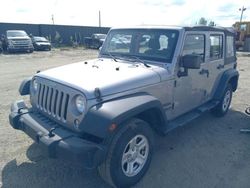 Salvage cars for sale from Copart Anchorage, AK: 2014 Jeep Wrangler Unlimited Sport