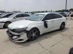 Salvage cars for sale at Grand Prairie, TX auction: 2021 Honda Accord Touring