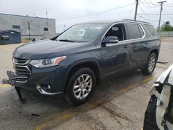 Salvage cars for sale from Copart Chicago Heights, IL: 2019 Chevrolet Traverse LT