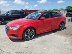 Salvage cars for sale from Copart Homestead, FL: 2019 Audi A3 Premium