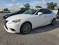 Salvage cars for sale at Miami, FL auction: 2014 Lexus IS 250