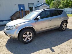 Salvage cars for sale at Lyman, ME auction: 2004 Nissan Murano SL