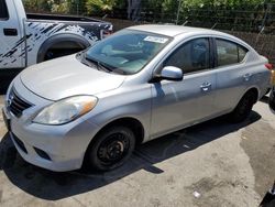 Salvage cars for sale at San Martin, CA auction: 2013 Nissan Versa S