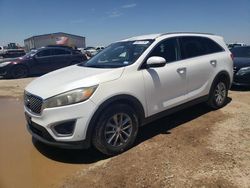 Salvage cars for sale from Copart Amarillo, TX: 2016 KIA Sorento LX