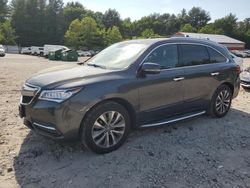 Salvage cars for sale at Mendon, MA auction: 2015 Acura MDX Technology