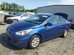 Salvage cars for sale at Spartanburg, SC auction: 2016 Hyundai Accent SE