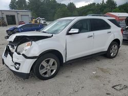 Salvage cars for sale at Mendon, MA auction: 2015 Chevrolet Equinox LTZ