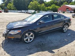 Salvage cars for sale at Mendon, MA auction: 2012 Volkswagen CC Luxury