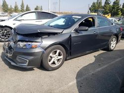 Salvage cars for sale from Copart Rancho Cucamonga, CA: 2017 Chevrolet Malibu LS