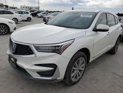 Salvage cars for sale at Grand Prairie, TX auction: 2020 Acura RDX Technology