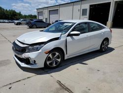 Honda salvage cars for sale: 2021 Honda Civic LX