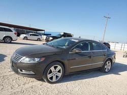 Salvage cars for sale at Andrews, TX auction: 2016 Volkswagen CC Base